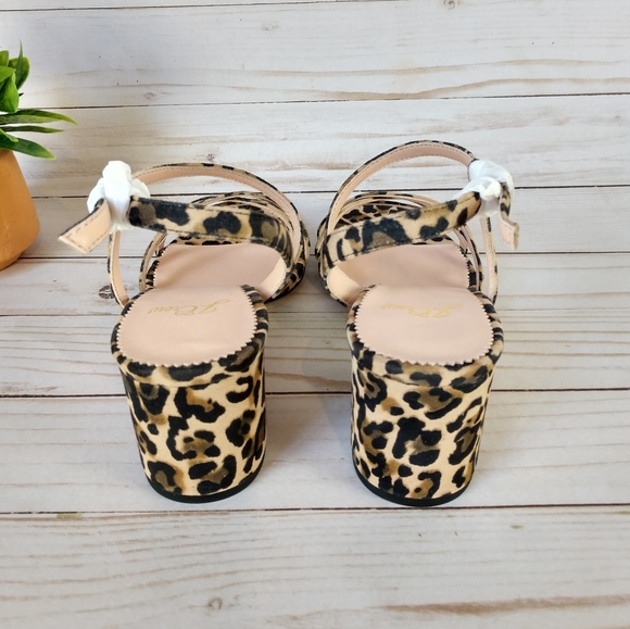 J. Crew Odette Strappy Sandals Leopard Pat… - Picture 4 of 10